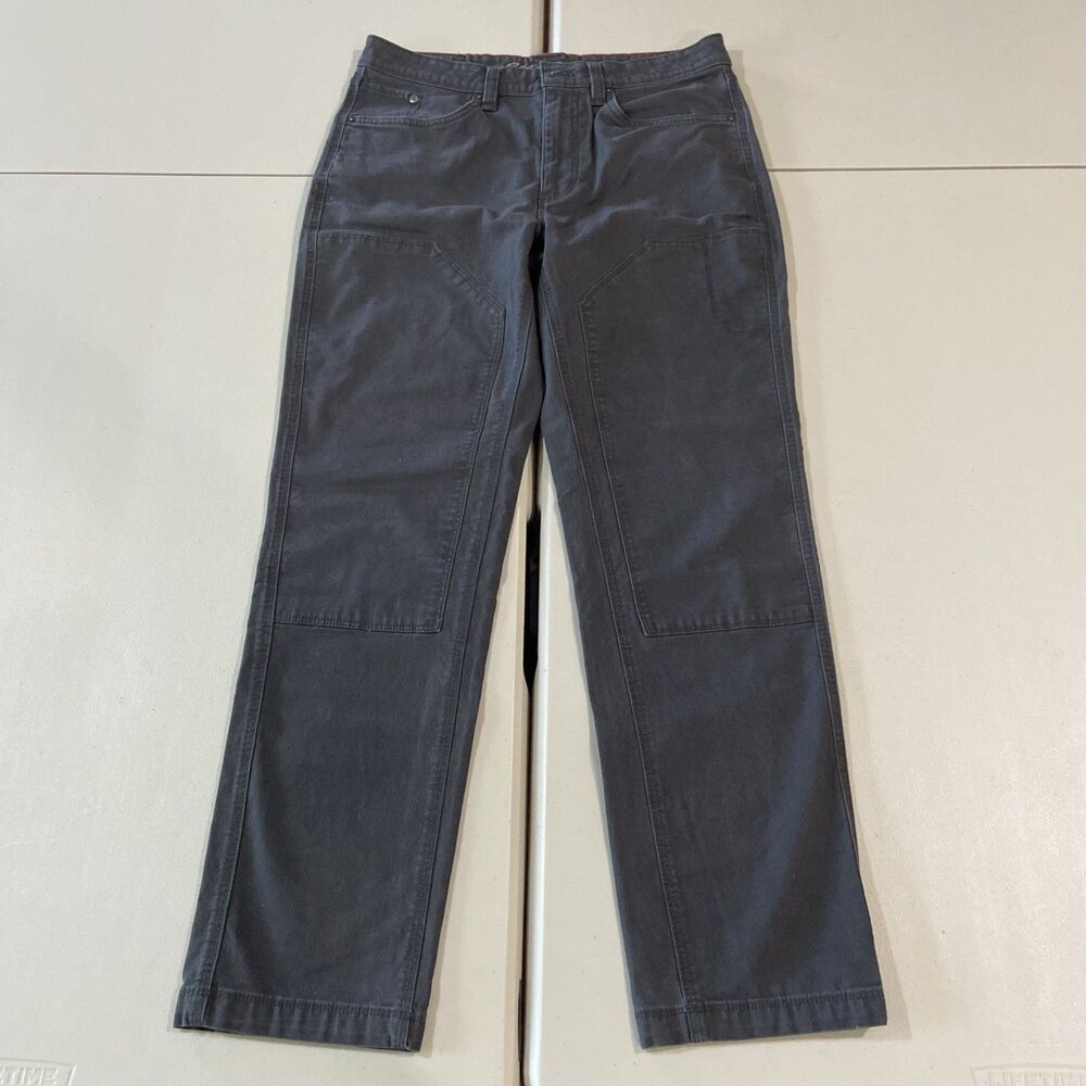 Eddie Bauer Mountain Ops Double Knee Pants 32x32 Gray Utility Workwear Hiking